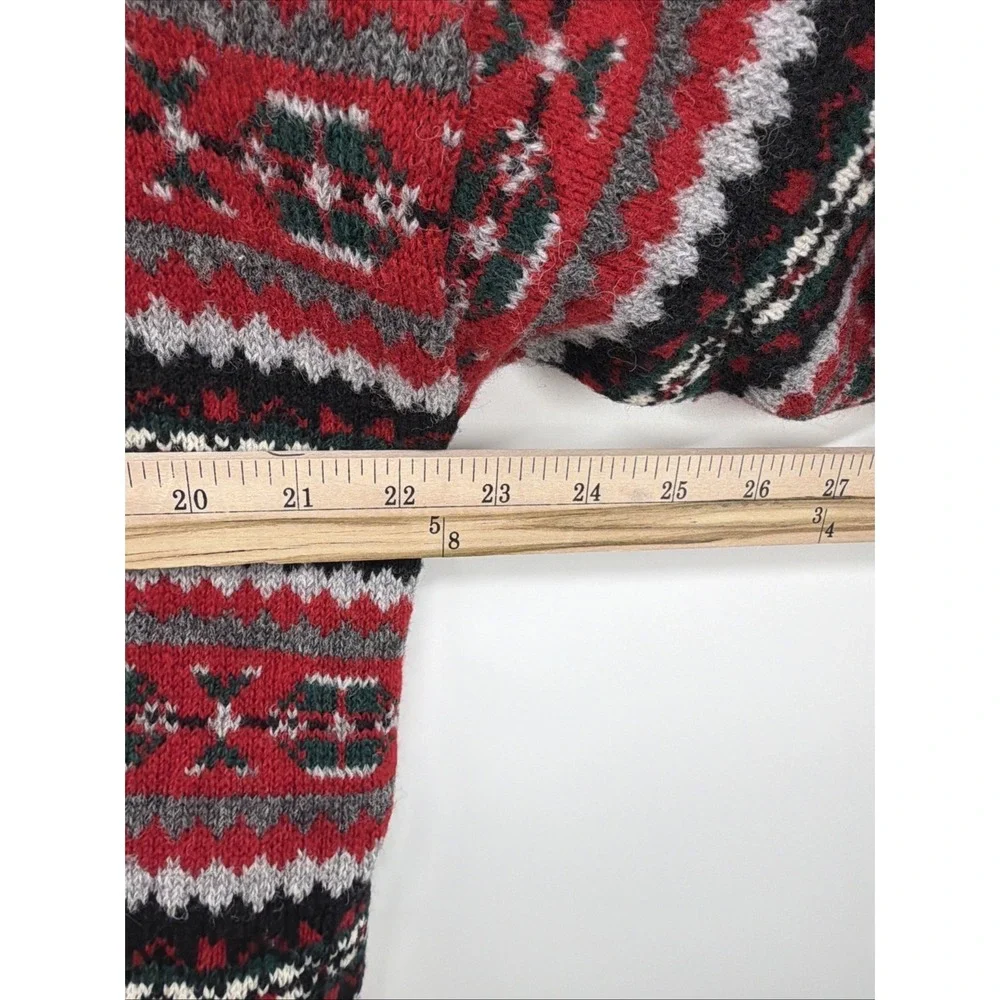 Manawatu‎ Vintage Pullover Sweater 100% Wool Large Mens New Zealand Fair Isle